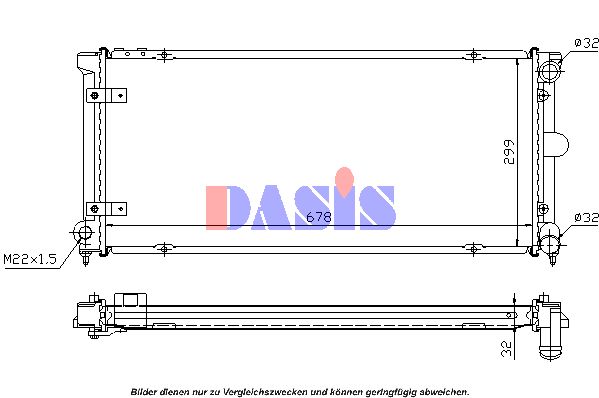 AKS DASIS Radiaator,mootorijahutus 330170N